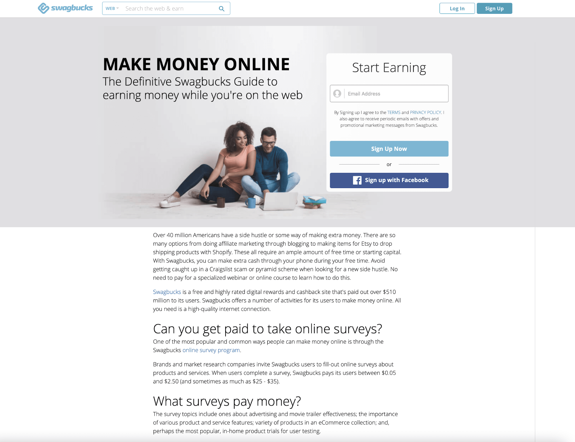savingbucks homepage