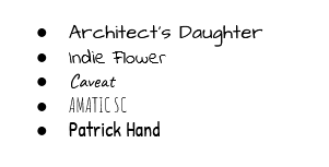 popular handwritten fonts