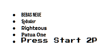 popular display fonts